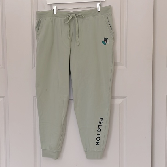 Peloton Celery Green Sweatpants *Flawed XL - Picture 3 of 6